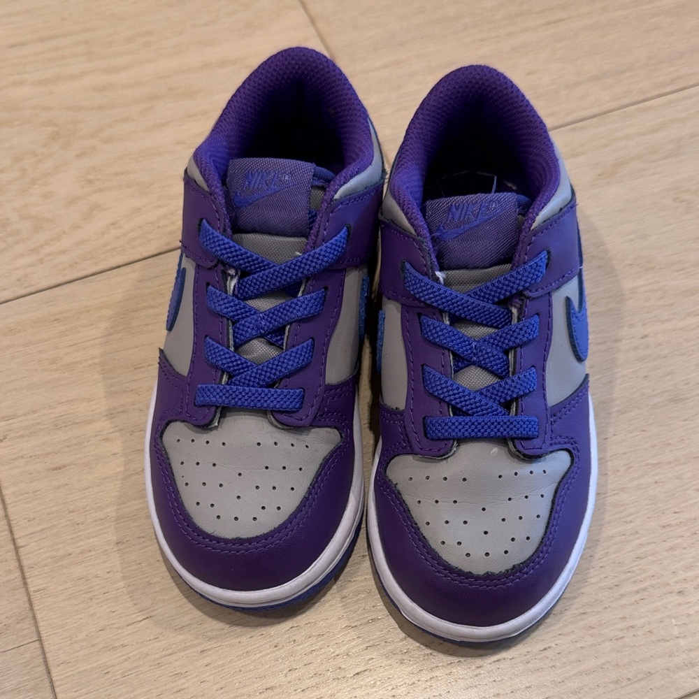 Nike Kids Purple and Gray Sneakers